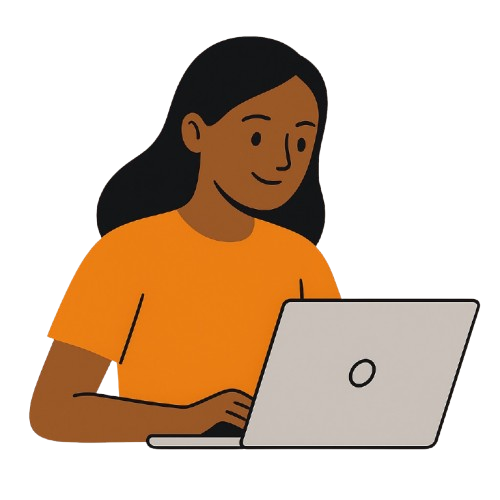 Woman with laptop